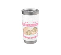Pour l'amour des champignons de Paris et de tout ce qui concerne l'umami Gobelet isotherme en acier inoxydable double paroi