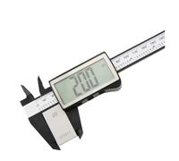 pour le bricolage/la maison Pied à coulisse électronique pachymètre numérique en plastique grand écran jauge d'épaisseur outil de travail du bois Instruments mesure pieds(Caliper Black 100)