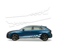 pour Lexus HS 250h is 250 250C 250C 300h is-F LBX LX 570 600 NX 200t 300t 450h+ Bande Adhesive Voiture, Autocollant Damier Racing Stickers Voiture Cloche De Course Bas Caisse Vinyle,2 pièces