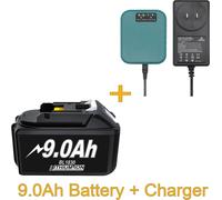 Pour Makita, batterie de rechange 18V Li-Ion, bleu ciel, compatible avec BL1830/BL1840/BL1860/BL1890