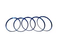 Pour Mercedes Pour Benz AB CLA GLA 180 200 220 260 Lot 5 Anneaux Décoratifs Pour Boutons Et Bouches D'aération Climatisation Automobile Décoration Intérieure Voiture(Blue)