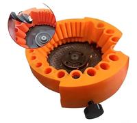 Pour meuleuse d'angle compatible avec affûteuse de forets pour maintenir la performance de coupe sur les forets de 3/32 à 1/2" (orange)