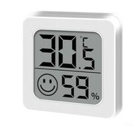 Pour mini compteur d'humidité de température intérieure, écran LCD numérique affiche la température et les niveaux d'humidité
