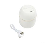 Pour mini humidificateur avec entrée d'alimentation USB et dimensions compactes pour le placement sur les bureaux, tables, tables de chevet et autres zones limitées (blanc)