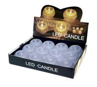 pour mini LED Candle Light Desktop Lamp 5.8x4cm pour mini LED | Realistic Flickering Flame, Safe Plastic Design, Energy Efficient, Compact Decor For Desk Or Nightstand, Warm Yellow Glow