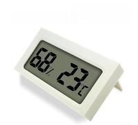 Pour mini thermomètre/hygromètre avec affichage à double capteur, support intégré, support magnétique, compatibilité du capteur externe (C/Fblanc)