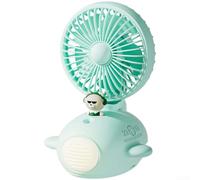pour mini Ventilateur USB de Bureau avec Brumisateur pour mini(Green) | Alimentation USB flexible, brumisation rafraîchissante, pour idéal bureau maison, plastique , design compact