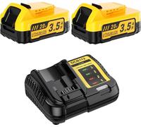 Pour outils sans fil 20V DeWalt, batterie de rechange DCBP034/DCBP518 Li-Ion 3500 mAh, compatible avec le chargeur Compact 2BAT-4A, bleu ciel