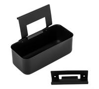 pour plateau Égouttoir Métal Résistant Chaleur 18x8cm pour(set) | Silicone flexible, pour capture huile pour efficace, réduit le désordre, taille 19x7cm, couleur noir