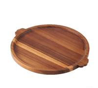 pour plateau Rectangulaire en Acacia Naturel 38cm pour plateau | pour bois d'acacia massif, finition naturelle élégante, pour idéal pour fromages et fruits, poignées ergonomiques