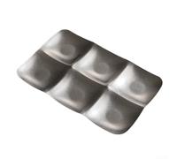 pour plateau Retro 35cm Compartiments Multiples pour plateau(Six silver) | Acier inoxydable , design retro chic, 35cm pour idéal grandes réceptions, sections multiples organisées