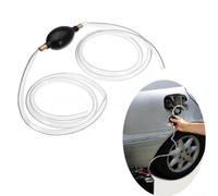pour Pompe à Siphon Manuelle pour Carburant Eau Huile 2,1m pour | Principe du pour vide, débit rapide, tuyau flexible 2,1m, interface pour cuivre, usage manuel simple