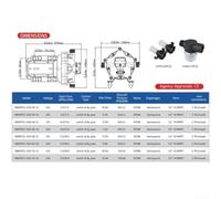 pour Pompe Eau 12/24V Fonctionnement à Sec Silencieuse pour Pompe | Fonctionnement à sec, auto-amorçage pour rapide, faible consommation électrique, idéale pour bateaux(NMDP52-G50-70-24)