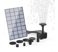 pour Pompe Fontaine Extérieure 6 Buses Fil pour Pompe Fontaine | 6 buses interchangeables, hauteur jet 30-50cm, design flottant stable, pour idéal bain oiseaux, électricité