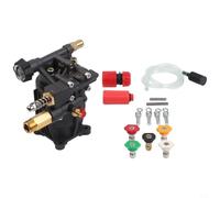pour Pompe Laveuse 3300 PSI 2.5 GPM Axe 3/4 Horizontal pour Pompe | Corps aluminium anodisé, double joint étanche, résistance rouille, durée 200h, construction solide