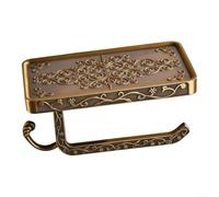 pour Porte Rouleau pour Papier Toilette Vintage avec pour étagère Aluminium(Antique-Style)