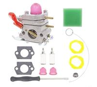 Pour Poulan P4500 Pp125 Pp25e Pp325 pour Craftsman 358791010 Carburateur C1u-w19 avec filtre à air pour tuyau de carburant pour ampoule d'amorçage, outil de réglage du joint, kit d'allumage