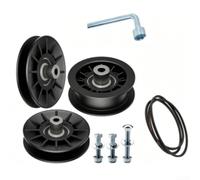 Pour poulie de renvoi Poulan 194327 532194327 532130969 28066630 Pièce de rechange pour tondeuse à gazon Roue d'entraînement de courroie Accessoire de machines de jardin