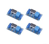 pour relais Temporisé DC 6V-30V 4 Minuterie Cycle pour relais | Cycle delay timer, wide voltage 6-30V, USB 5V compatible, 4-pack set, blue electronic module
