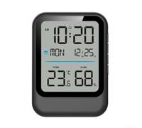 pour réveil Digital Multifonction 9.9x7.2cm pour réveil Digital(Black) | Précision élevée ±1°C ±3%, mise à pour jour rapide pour 10s, plage mesure large -9.9°C à 60°C, indicateur confort