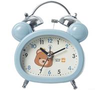pour réveil Mignon pour lapin Silencieux avec Lumière pour(C) | Design et pour lapin adorable, lumière douce nocturne, mouvement silencieux, pour idéal pour chambre enfant