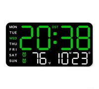 pour réveil Mural Digital Fonction Calendrier Température pour(A) | Matériau plastique pour robuste, chiffres , visibilité angle large, pour facile à , intérieur