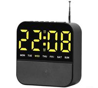pour réveil Numérique LED Grand Écran Double pour alarme Radio(B) | Grand écran LED clair, double pour alarme radio/buzzer, fonction snooze 5-60 min, pour idéal chambre