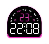 pour réveil Simulateur d'Aube avec Radio FM et 7 Sons Naturels - Lampe de Chevet LED 20 Niveaux, Fonction Snooze, pour affichage Température, pour idéal 10.5cm(E)