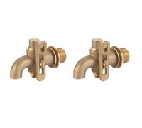 pour robinet Extérieur pour verrouillable Laiton 1/2" Ouverture Rapide | Installation pour facile filetage 1/2 pouce Utilisation toutes saisons Contrôle par quart de tour