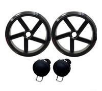 pour roues pour gril 155mm Revêtement Caoutchouc pour robuste(B) | Revêtement caoutchouc, silence absolu, glissement doux, pour idéal terrasse, usage extérieur fréquent