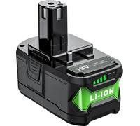 Pour Ryobi One+ 18V Li-Ion, Adaptateur de batterie 6A, compatible avec P107/RB18L50/RB18L20/P108, bleu