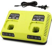 Pour Ryobi One+ Batterie de rechange 18V P108, 6Ah Li-Ion, compatible avec P104/P107/RB18L50/RB18L20, vert