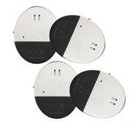 pour slim Vibration Alarm Sensor 130dB Glass Break pour slim(4pcs) | Ultra- pour slim 10.5mm profile, invisible on glass, discreet home security, 130dB loud siren, deters intruders effectively
