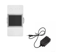 Pour Sonoff pour Elite Smart Switch 16 A/20 A avec écran LCD pour la | et surveillance de l'humidité, interrupteur WiFi WiFi compatible avec Alexa et Google Assistant, contrôle LAN, 8