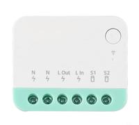 Pour Sonoff - Pour Mini R4M - Interrupteur intelligent Wi-Fi mat - 10 A - Pour Alexa et Google Home - Relais encastré pour bouton et interrupteur va-et-vient - Compatible avec 86 x 86 mm