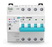 pour Tuya MCB Disjoncteur de mesure Wi-Fi 4P Smart Life Timer Télécommande sans fil