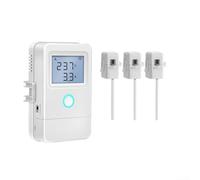 Pour tuya WiFi Smart compteur électrique à 3 canaux avec LCD, 3 x 100 A pour ct, relais 16 A, protection contre les surchauffes, télécommande pour application Smart Life