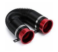 Pour Universel Tuyau D Admission D air Pour L alimentation D air De Moteur | Alliage d aluminium/plastique Construction légère d armure 76mm Universel Rouge Flux d air élevé et flexible