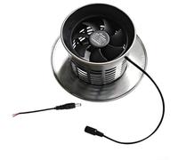 Pour ventilateur de toit à conduit solaire, ventilateur d'échappement avec | Avec capuchon de cheminée en acier inoxydable, ventilateur de ventilation domestique résistant à la rouille avec 8 W/12 W