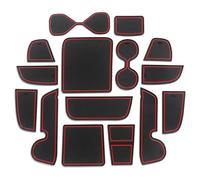 pour Vezel HR-V 2021 2022 HRV Joint Fente Porte Antidérapant Tapis Étanche Dessous Verre Accessoires D'intérieur sous-Verre Antidérapant Voiture(RHD-Red)