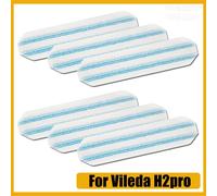 Pour Vileda H2prO / O-Cedar H2prO : Tampons de serpillière plats lavables et réutilisables en microfibre - Accessoires de remplacement 10pcs