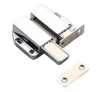 Poussez les loquets de porte ouverts, Loquet de placard, 2 pièces for ouvrir l'armoire à libération tactile par pression F(Silver 1)