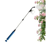 Poussière de Poudre - Pulvérisateur de Jardin avec Tige Télescopique | Seringue de Terre de Diatomée Push Pull avec Réservoir Transparent Pour Arrière, Patio, Serre, Verger, Agriculture