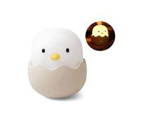 Poussins créatifs avec des lumières dormantes Cartoon USB charge charge coquille d'oeuf poulet émotionnel LED lumières culbuteur chevet nuit