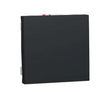 Poussoir 1 poste 2 modules Unica Anthracite Schneider