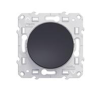 Poussoir 1 poste Odace Anthracite Schneider