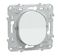 Poussoir 1 poste Ovalis Blanc Schneider