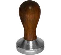 Poussoir à espresso ergonomique, 49 mm, bois brun foncé