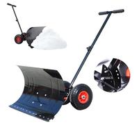 Poussoir à neige avec lame extra large de 74 cm, poignée réglable pour le déneigement, outil idéal pour le nettoyage des allées, du jardin et des trottoirs
