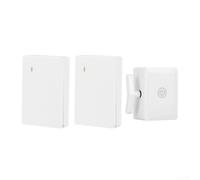Poussoir Automatique avec 2 Télécommandes Poussoir Automatique | Contrôle RF stable, portée étendue, compatible interrupteurs pour bascule, pour idéal maison connectée, discret